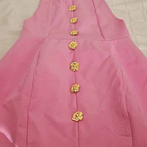 Sunfere Formal Party Open Back Mini Dress Pink Large - Picture 16 of 16